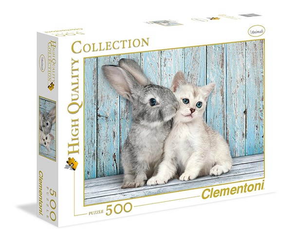 Clementoni (35004) - "Cat & Bunny" - 500 pezzi
