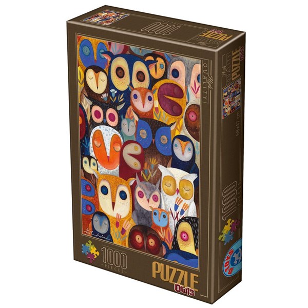 D-Toys (73747-OW02) - Kurti Andrea: "Collage, Owls" - 1000 pezzi