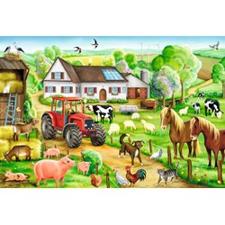 Schmidt Spiele (56003) - "Merry Farmyard" - 100 pezzi