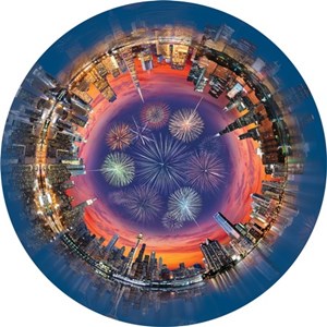 A Broader View (361) - "City Central (Round Table Puzzle)" - 500 pezzi