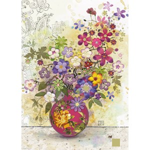 Heye (29664) - Jane Crowther: "Pink Vase" - 1000 pezzi