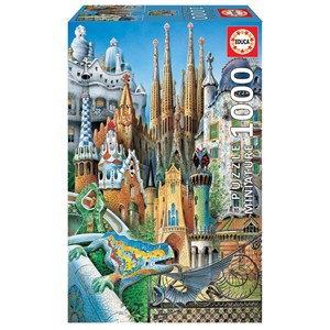 Educa (11874) - "Collage Gaudi" - 1000 pezzi
