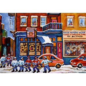 Ravensburger (19534) - "St. Viateur Bagel & Hockey" - 1000 pezzi