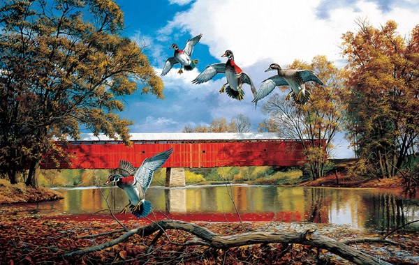 SunsOut (17829) - David A. Maass: "Eldin Bridge" - 550 pezzi