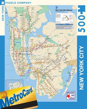 New York Puzzle Co (SW101) - "NYC Subway" - 500 pezzi