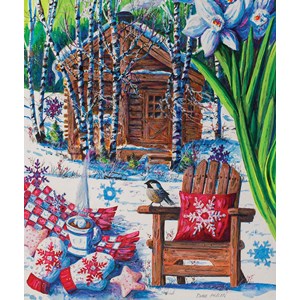 SunsOut (14606) - Diane Phalen: "Mountain Cabin Fever" - 550 pezzi