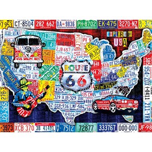 Buffalo Games (11661) - "Explore the USA" - 1000 pezzi