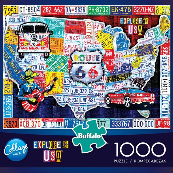 Buffalo Games (11661) - "Explore the USA" - 1000 pezzi