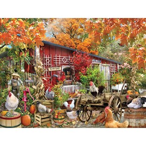 SunsOut (34871) - Lori Schory: "Barnyard Chickens" - 500 pezzi