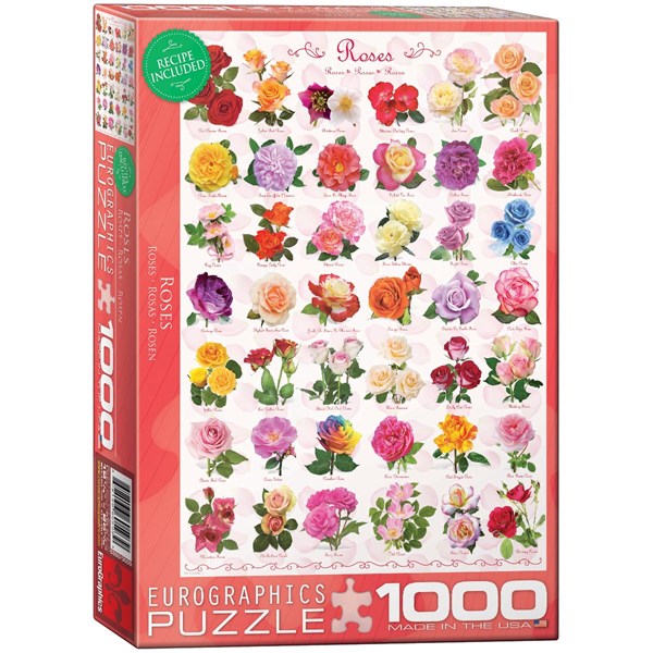 Eurographics (6000-0593) - "Roses" - 1000 pezzi