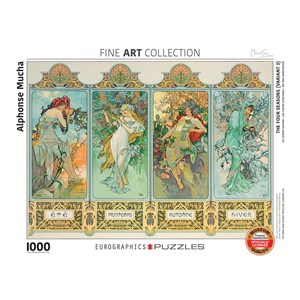 Eurographics (6000-0824) - Alphonse Mucha: "Four Seasons" - 1000 pezzi