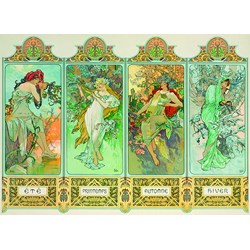 Eurographics (6000-0824) - Alphonse Mucha: "Four Seasons" - 1000 pezzi