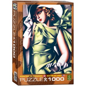 Eurographics (6000-1058) - Tamara de Lempicka: "Young Girl in Green" - 1000 pezzi