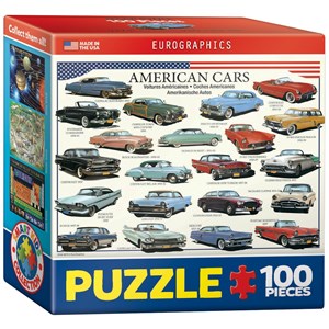 Eurographics (8104-3870) - "American Cars of the 50s" - 100 pezzi