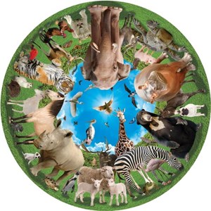 A Broader View (363) - "Animal Arena (Round Table Puzzle)" - 500 pezzi