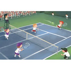 Eurographics (6060-0496) - "Junior League Tennis" - 60 pezzi
