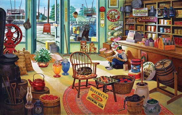SunsOut (37475) - Hiroaki Shioya: "Russel's General Store" - 550 pezzi