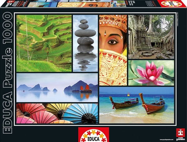 Educa (16294) - "Colors of Asia" - 1000 pezzi