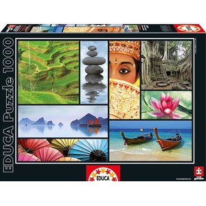Educa (16294) - "Colors of Asia" - 1000 pezzi
