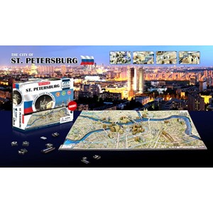 4D Cityscape (40036) - "Saint Petersburg, Russia" - 1245 pezzi