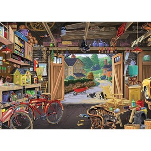 Ravensburger (13578) - Joseph Burgess: "Grandpa's Garage" - 300 pezzi