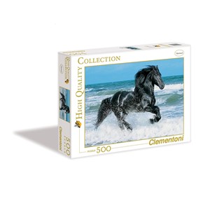 Clementoni (30175) - "Black Horse" - 500 pezzi