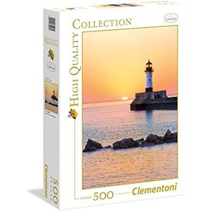 Clementoni (35003) - "Sunset to the Lighthouse" - 500 pezzi
