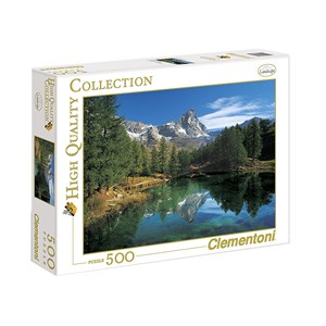Clementoni (30360) - "The Blue Lake - Matterhorn" - 500 pezzi