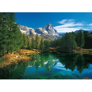 Clementoni (30360) - "The Blue Lake - Matterhorn" - 500 pezzi