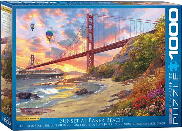 Eurographics (6000-0697) - Dominic Davison: "Sunset at Baker Beach" - 1000 pezzi