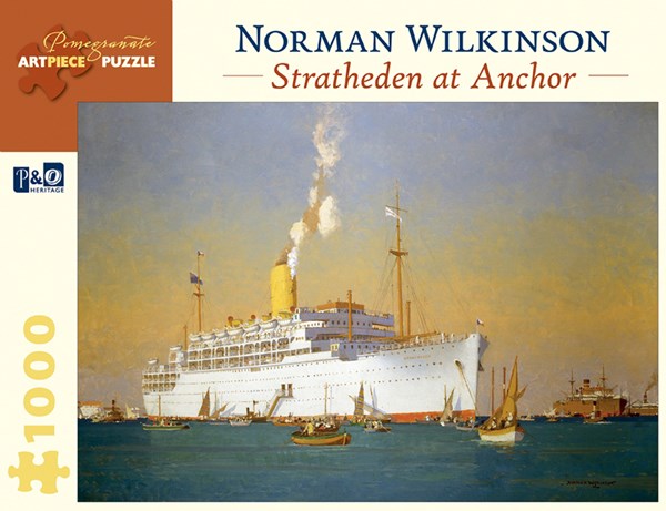 Pomegranate (AA842) - Norman Wilkinson: "Stratheden At Anchor" - 1000 pezzi