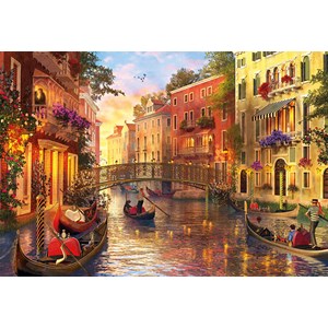 Educa (17124) - Dominic Davison: "Sunset In Venice" - 1500 pezzi