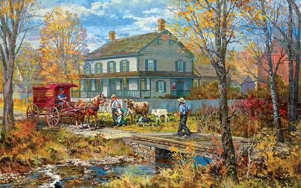 SunsOut (54637) - Peter Snyder: "Autumn at the Schneider House" - 300 pezzi