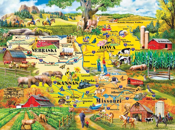 SunsOut (58253) - Mary Thompson: "The Heartland" - 1000 pezzi