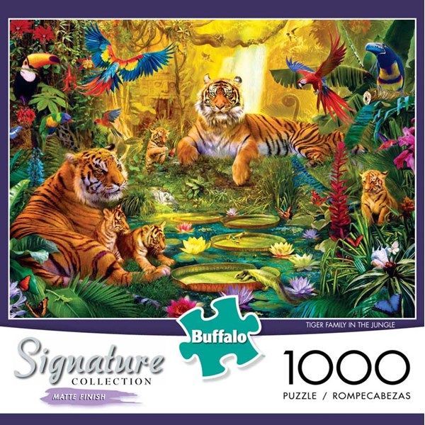 Buffalo Games (1426) - Jan Patrik Krasny: "Tiger Family in the Jungle" - 1000 pezzi