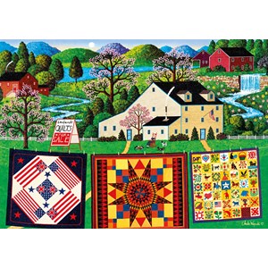 Buffalo Games (2628) - Charles Wysocki: "The Quiltmaker Lady" - 300 pezzi