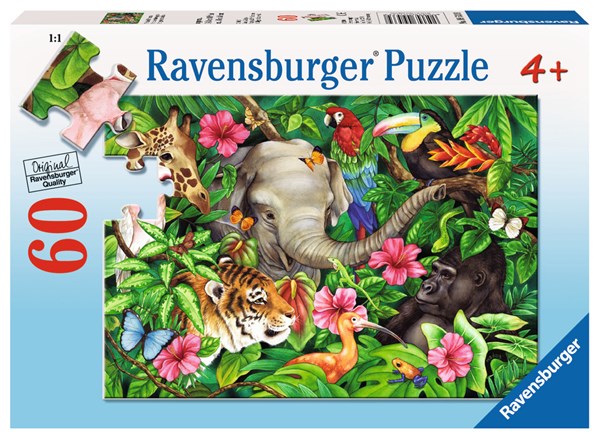 Ravensburger (09533) - Jane Maday: "Tropical Friends" - 60 pezzi