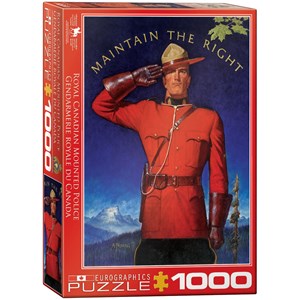 Eurographics (6000-0972) - "Royal Canadian Mounted Police, Maintain the Right" - 1000 pezzi