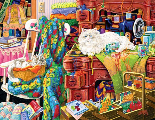 SunsOut (38861) - Joseph Burgess: "Quilter's Helpers" - 1000 pezzi