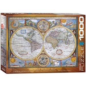 Eurographics (6000-2006) - "Antique World Map" - 1000 pezzi
