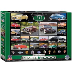 Eurographics (6000-0675) - "American Cars of the 1940's" - 1000 pezzi