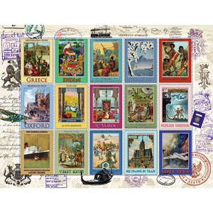 Ravensburger (16602) - "Vacation Stamps" - 2000 pezzi