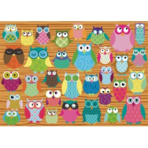 Schmidt Spiele (58196) - "Owl Collage" - 500 pezzi