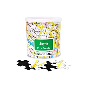 Geo Toys (GEO 244) - "City Magnetic Puzzle Austin" - 100 pezzi