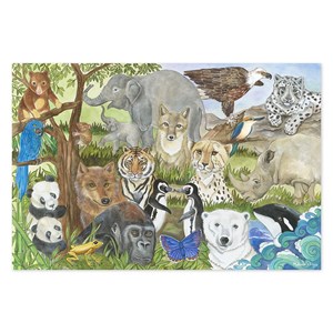 Melissa and Doug (4437) - "Endangered Species" - 48 pezzi