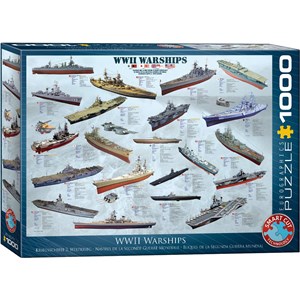 Eurographics (6000-0133) - "World War II War Ships" - 1000 pezzi