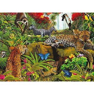 Ravensburger (10781) - Mary Thompson: "Wild Jungle" - 100 pezzi