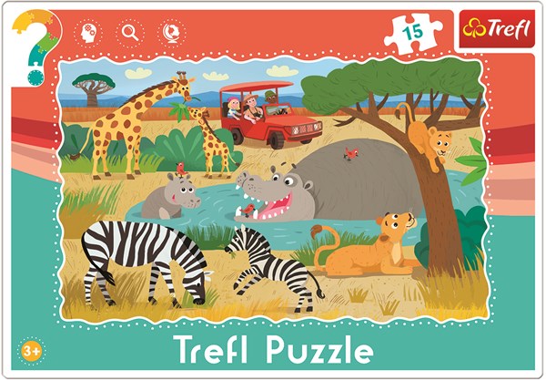 Trefl (312171) - "Safari" - 15 pezzi