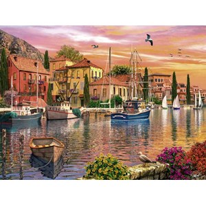 Ravensburger (16280) - Dominic Davison: "Mediterranean Harbor" - 1500 pezzi