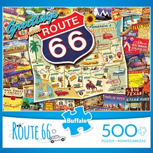 Buffalo Games (3887) - Kate Ward Thacker: "Route 66 (revised)" - 500 pezzi